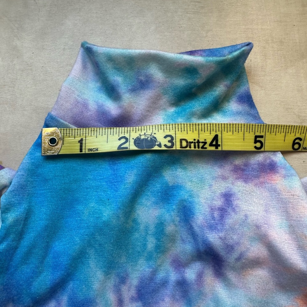 Handmade Tie-Dye Rainbow Pet Pajamas | Small Dog Apparel Upcycled - Picture 7 of 7